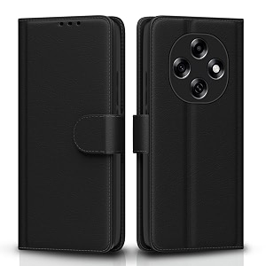 pikkme flip cover for oppo f31 pro 5g leather finish  shockproof with card pockets amp wallet stand  ultimate protection case brown