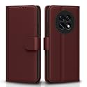 Pikkme Flip Cover for Oppo F31 Pro Plus 5G Leather Finish | Inside TPU with Card Pockets | Wallet Stand and Shock Proof | Complete Protection Flip Case(Brown)
