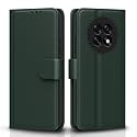 Pikkme Flip Cover for Oppo F31 Pro Plus 5G Leather Finish | Inside TPU with Card Pockets | Wallet Stand and Shock Proof | Complete Protection Flip Case(Green)