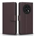 Pikkme Flip Cover for Oppo F31 Pro Plus 5G Leather Finish | Inside TPU with Card Pockets | Wallet Stand and Shock Proof | Complete Protection Flip Case(Coffee)