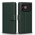 Pikkme Flip Cover for Oppo F33 Pro 5G Leather Finish | Inside TPU with Card Pockets | Wallet Stand and Shock Proof | Complete Protection Flip Case (Green)