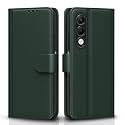 Pikkme Flip Cover for Oppo K13x 5G | Leather Finish | Shockproof with Card Pockets &amp; Wallet Stand | Ultimate Protection Case(Green)