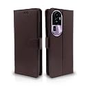 Pikkme Flip Cover for Oppo Reno 10 Pro Plus 5G | Leather Finish | Shockproof with Card Pockets &amp; Wallet Stand | Ultimate Protection Case(Coffee)