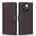 Pikkme Flip Cover for Oppo Reno 15C 5G Leather Finish | Inside TPU with Card Pockets | Wallet Stand and Shock Proof | Complete Protection Flip Case (Coffee)