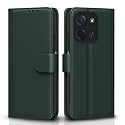 Pikkme Flip Cover for Poco C85 5G Leather Finish | Inside TPU with Card Pockets | Wallet Stand and Shock Proof | Complete Protection Flip Case (Green)