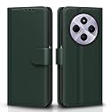 Pikkme Flip Cover for Poco M7 5G Leather Finish | Inside TPU with Card Pockets | Wallet Stand and Shock Proof | Complete Protection Flip Case (Green)