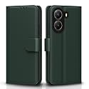 Pikkme Flip Cover for Poco X7 Pro 5G Leather Finish | Inside TPU with Card Pockets | Wallet Stand and Shock Proof | Complete Protection Flip Case (Green)