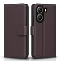 Pikkme Flip Cover for Poco X7 Pro 5G | Leather Finish | Shockproof with Card Pockets &amp; Wallet Stand | Ultimate Protection Case (Coffee)