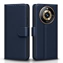 Pikkme Flip Cover for Realme 11 Pro / 11 Pro Plus 5G / Narzo 60 Pro 5G | Leather Finish | Shockproof with Card Pockets &amp; Wallet Stand | Ultimate Protection Case (Blue)