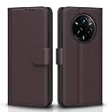 Pikkme Flip Cover for Realme 14 Pro Plus 5G Leather Finish | Inside TPU with Card Pockets | Wallet Stand and Shock Proof | Complete Protection Flip Case(Coffee)