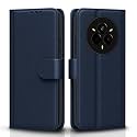 Pikkme Flip Cover for Realme 14 Pro 5G | Leather Finish | Shockproof with Card Pockets &amp; Wallet Stand | Ultimate Protection Case(Blue)