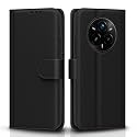 Pikkme Flip Cover for Realme 14 Pro Plus 5G Leather Finish | Inside TPU with Card Pockets | Wallet Stand and Shock Proof | Complete Protection Flip Case(Black)