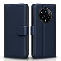 Pikkme Flip Cover for Realme 14 Pro Plus 5G Leather Finish | Inside TPU with Card Pockets | Wallet Stand and Shock Proof | Complete Protection Flip Case(Blue)