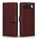 Pikkme Flip Cover for Realme 16 5G Leather Finish | Inside TPU with Card Pockets | Wallet Stand and Shock Proof | Complete Protection Flip Case (Brown)