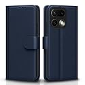 Pikkme Flip Cover for Realme 16 Pro 5G Leather Finish | Inside TPU with Card Pockets | Wallet Stand and Shock Proof | Complete Protection Flip Case (Blue)