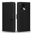 Pikkme Flip Cover for Realme 16 Pro 5G Leather Finish | Inside TPU with Card Pockets | Wallet Stand and Shock Proof | Complete Protection Flip Case (Black)