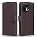 Pikkme Flip Cover for Realme 16T 5G Leather Finish | Inside TPU with Card Pockets | Wallet Stand and Shock Proof | Complete Protection Flip Case (Coffee)