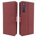 Pikkme Flip Cover for Realme 6 Pro Realme 6 Pro | Leather Finish | Shockproof with Card Pockets &amp; Wallet Stand | Ultimate Protection Case (Brown)