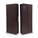 Pikkme Flip Cover for Realme 6 Pro Realme 6 Pro | Leather Finish | Shockproof with Card Pockets &amp; Wallet Stand | Ultimate Protection Case (Coffee)