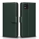 Pikkme Flip Cover for Realme C11 Leather Finish | Inside TPU with Card Pockets | Wallet Stand and Shock Proof | Complete Protection Flip Case(Green)