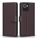 Pikkme Flip Cover for Realme C30 / Narzo 50i Prime | Leather Finish | Shockproof with Card Pockets &amp; Wallet Stand | Ultimate Protection Case(Coffee)