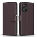 Pikkme Flip Cover for Realme C35| Leather Finish | Shockproof with Card Pockets &amp; Wallet Stand | Ultimate Protection Case(Coffee)