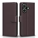 Pikkme Flip Cover for Realme C61 / Realme Narzo N61 | Leather Finish | Shockproof with Card Pockets &amp; Wallet Stand | Ultimate Protection Case (Coffee)