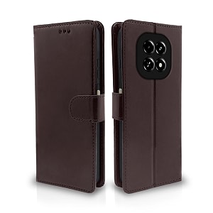 pikkme flip cover for realme c63 5g  leather finish  shockproof with card pockets amp wallet stand  ultimate protection casecoffee