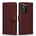 Pikkme Flip Cover for Realme C75 | Leather Finish | Shockproof with Card Pockets &amp; Wallet Stand | Ultimate Protection Case(Brown)