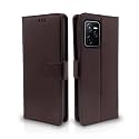 Pikkme Flip Cover for Realme Narzo 50A Prime | Leather Finish | Shockproof with Card Pockets &amp; Wallet Stand | Ultimate Protection Case(Coffee)