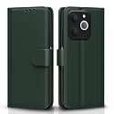Pikkme Flip Cover for Realme Narzo 80 Lite 4G / Realme C71 5G Leather Finish | Inside TPU with Card Pockets | Wallet Stand and Shock Proof | Complete Protection Flip Case (Green)