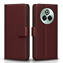 Pikkme Flip Cover for Realme P3 Pro 5G Leather Finish | Inside TPU with Card Pockets | Wallet Stand and Shock Proof | Complete Protection Flip Case(Brown)