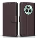 Pikkme Flip Cover for Realme P3 Pro 5G Leather Finish | Inside TPU with Card Pockets | Wallet Stand and Shock Proof | Complete Protection Flip Case(Coffee)