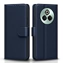 Pikkme Flip Cover for Realme P3 Pro 5G Leather Finish | Inside TPU with Card Pockets | Wallet Stand and Shock Proof | Complete Protection Flip Case(Blue)