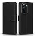 Pikkme Flip Cover for Realme P4 Lite 5G / Realme C83 5G Leather Finish | Inside TPU with Card Pockets | Wallet Stand and Shock Proof | Complete Protection Flip Case (Black)