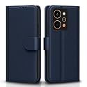 Pikkme Flip Cover for Realme P4 Power 5G Leather Finish | Inside TPU with Card Pockets | Wallet Stand and Shock Proof | Complete Protection Flip Case (Blue)