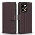 Pikkme Flip Cover for Realme P4 Power 5G Leather Finish | Inside TPU with Card Pockets | Wallet Stand and Shock Proof | Complete Protection Flip Case (Coffee)