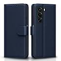 Pikkme Flip Cover for Realme P4x 5G Leather Finish | Inside TPU with Card Pockets | Wallet Stand and Shock Proof | Complete Protection Flip Case (Blue)