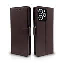 Pikkme Flip Cover for Redmi 12 4G | Leather Finish | Shockproof with Card Pockets &amp; Wallet Stand | Ultimate Protection Case(Coffee)