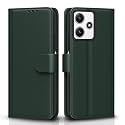 Pikkme Flip Cover for Redmi 12 5G / Poco M6 Pro 5G | Leather Finish | Shockproof with Card Pockets &amp; Wallet Stand | Ultimate Protection Case(Green)