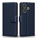 Pikkme Flip Cover for Redmi 13 5G / Poco M6 Plus 5G | Leather Finish | Shockproof with Card Pockets &amp; Wallet Stand | Ultimate Protection Case (Blue)