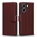 Pikkme Flip Cover for Redmi 13C 4G | Poco C65 | Leather Finish | Shockproof with Card Pockets &amp; Wallet Stand | Ultimate Protection Case(Brown)