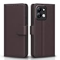 Pikkme Flip Cover for Redmi 17 5G Leather Finish | Inside TPU with Card Pockets | Wallet Stand and Shock Proof | Complete Protection Flip Case (Coffee)