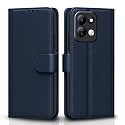 Pikkme Flip Cover for Redmi 17 5G Leather Finish | Inside TPU with Card Pockets | Wallet Stand and Shock Proof | Complete Protection Flip Case (Blue)