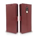 Pikkme Flip Cover for Redmi 5 Flip Cover | Leather Finish | Shockproof with Card Pockets &amp; Wallet Stand | Ultimate Protection Case (Brown)