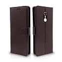 Pikkme Flip Cover for Redmi 5 | Leather Finish | Shockproof with Card Pockets &amp; Wallet Stand | Ultimate Protection Case (Coffee)