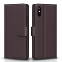 Pikkme Flip Cover for Redmi 9A / 9i / 9A Sport | Leather Finish | Shockproof with Card Pockets &amp; Wallet Stand | Ultimate Protection Case (Coffee)