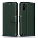 Pikkme Flip Cover for Redmi 9A / 9i / 9A Sport | Leather Finish | Shockproof with Card Pockets &amp; Wallet Stand | Ultimate Protection Case (Green)