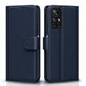 Pikkme Flip Cover for Redmi Note 11T 5G / Poco M4 Pro 5G| Leather Finish | Shockproof with Card Pockets &amp; Wallet Stand | Ultimate Protection Case(Blue)