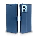 Pikkme Flip Cover for Redmi Note 12 Pro Plus 5G | Leather Finish | Shockproof with Card Pockets &amp; Wallet Stand | Ultimate Protection Case(Blue)